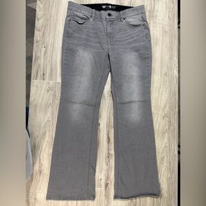 NWOT White House Black Market Gray Boot Cut Jeans